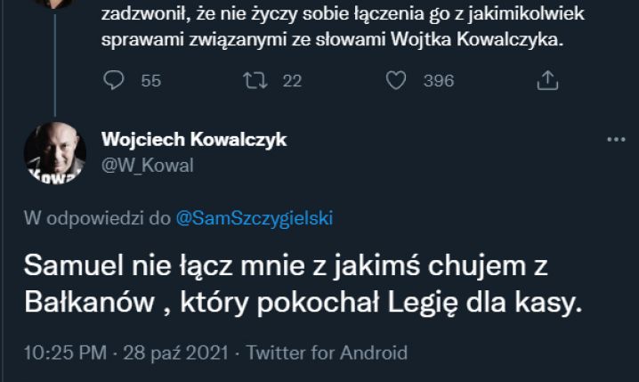 Wojciech Kowalczyk OSTRO o Vukoviciu...